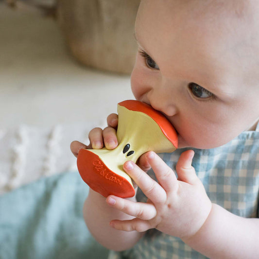 Oli and Carol Pepa the Apple Baby Teether
