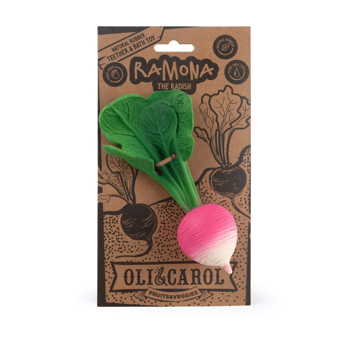 Oli & Carol Ramona the Radish Baby Teether