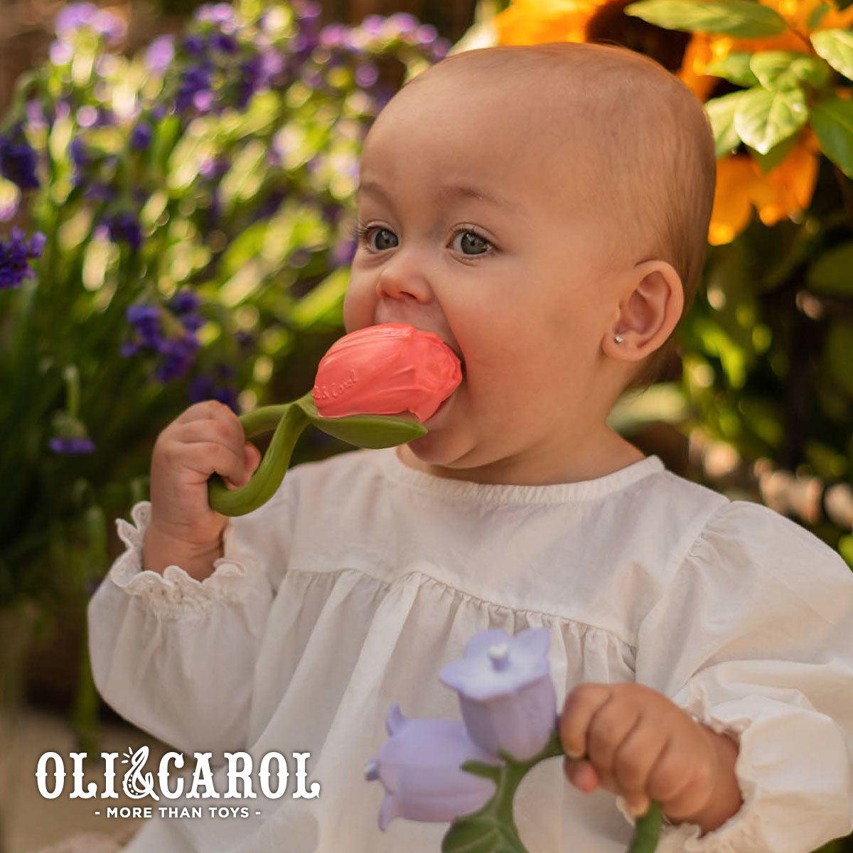 Oli & Carol Theo the Tulip Baby Teether