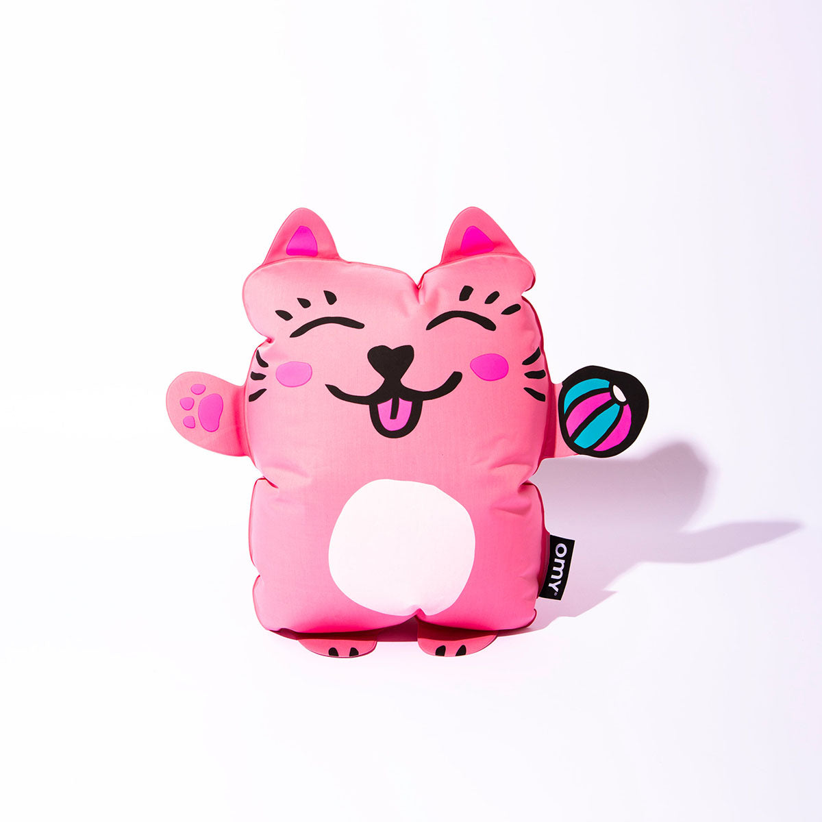 Pink Kitty Giant Inflatable Animal Pillow from OMY