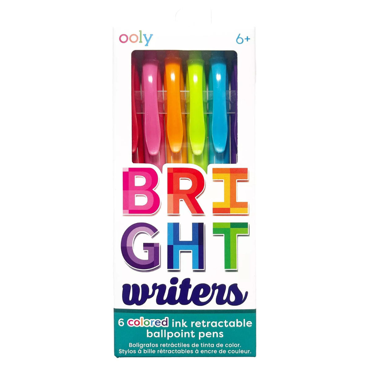 ooly Bright Writers Ballpoint Pens - 6 pk