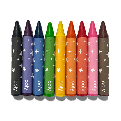 ooly Carry Along Work Zone Crayons & Coloring Book Set