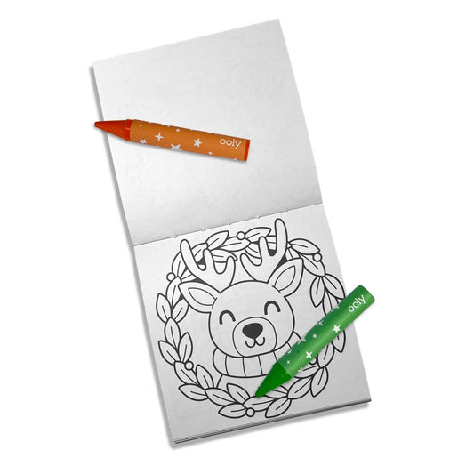 OOLY Frosty Fun Coloring Book Carry-Along!