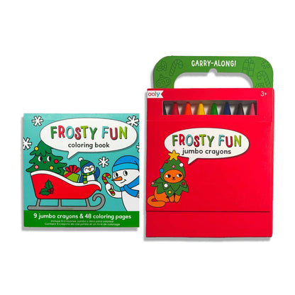 OOLY Frosty Fun Coloring Book Carry-Along!