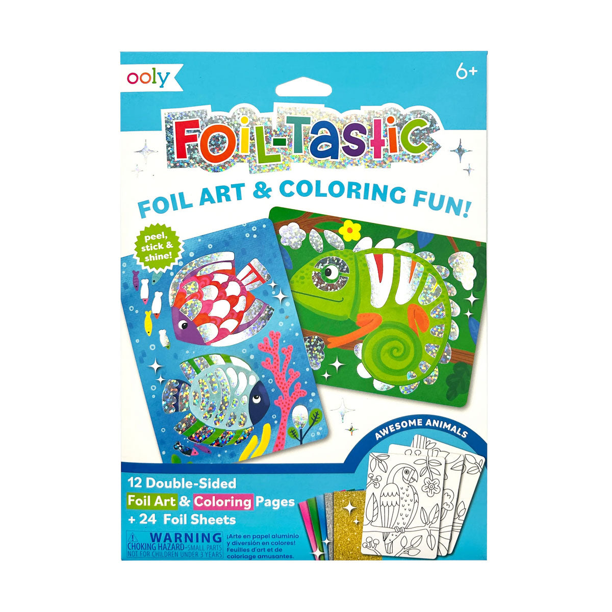 Foil-tastic Foil Art & Coloring Awesome Animals by Ooly