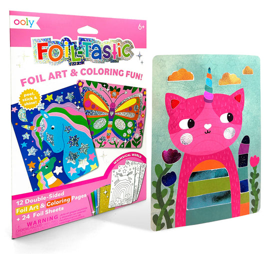 Foil-tastic Foil Art and Coloring - Whimsical World - by Ooly