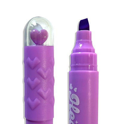 Heart Pops Neon Highlighters - Set of 6