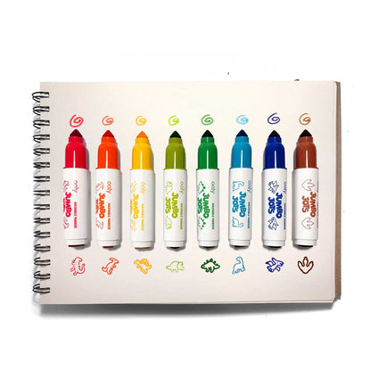 OOLY Jumbo Jots 8 Dual Tip Dinosaur Markers