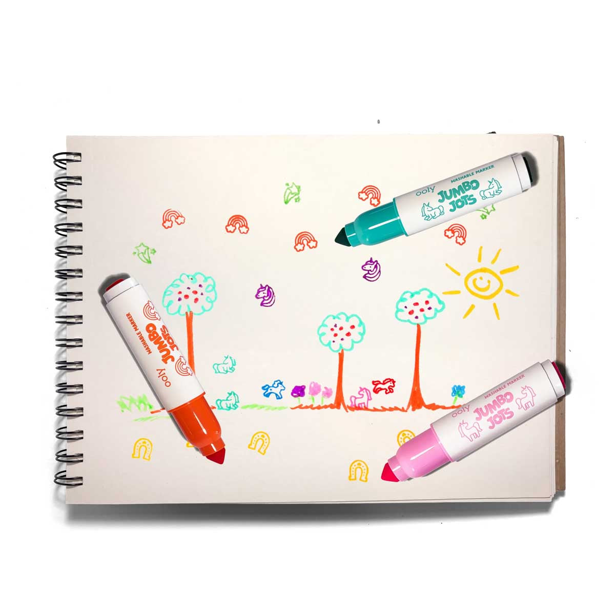 OOLY Jumbo Jots 8 Dual Tip Unicorn Markers