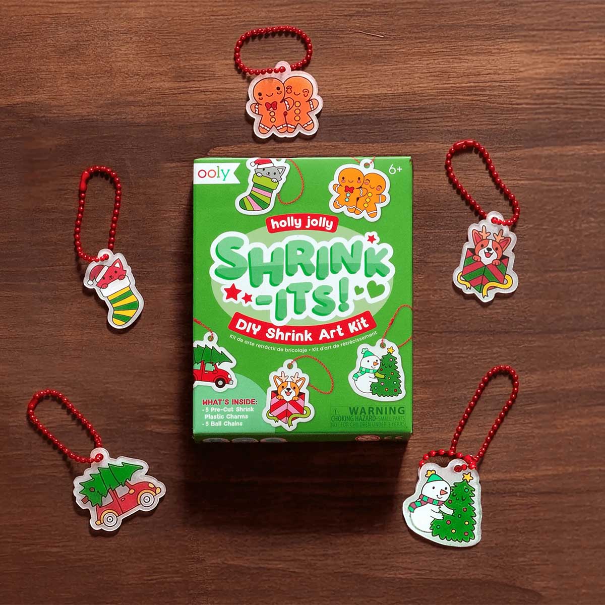OOLY Holly Jolly Shrink-Its DIY Shrink Art Kit