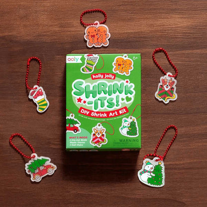 OOLY Holly Jolly Shrink-Its DIY Shrink Art Kit