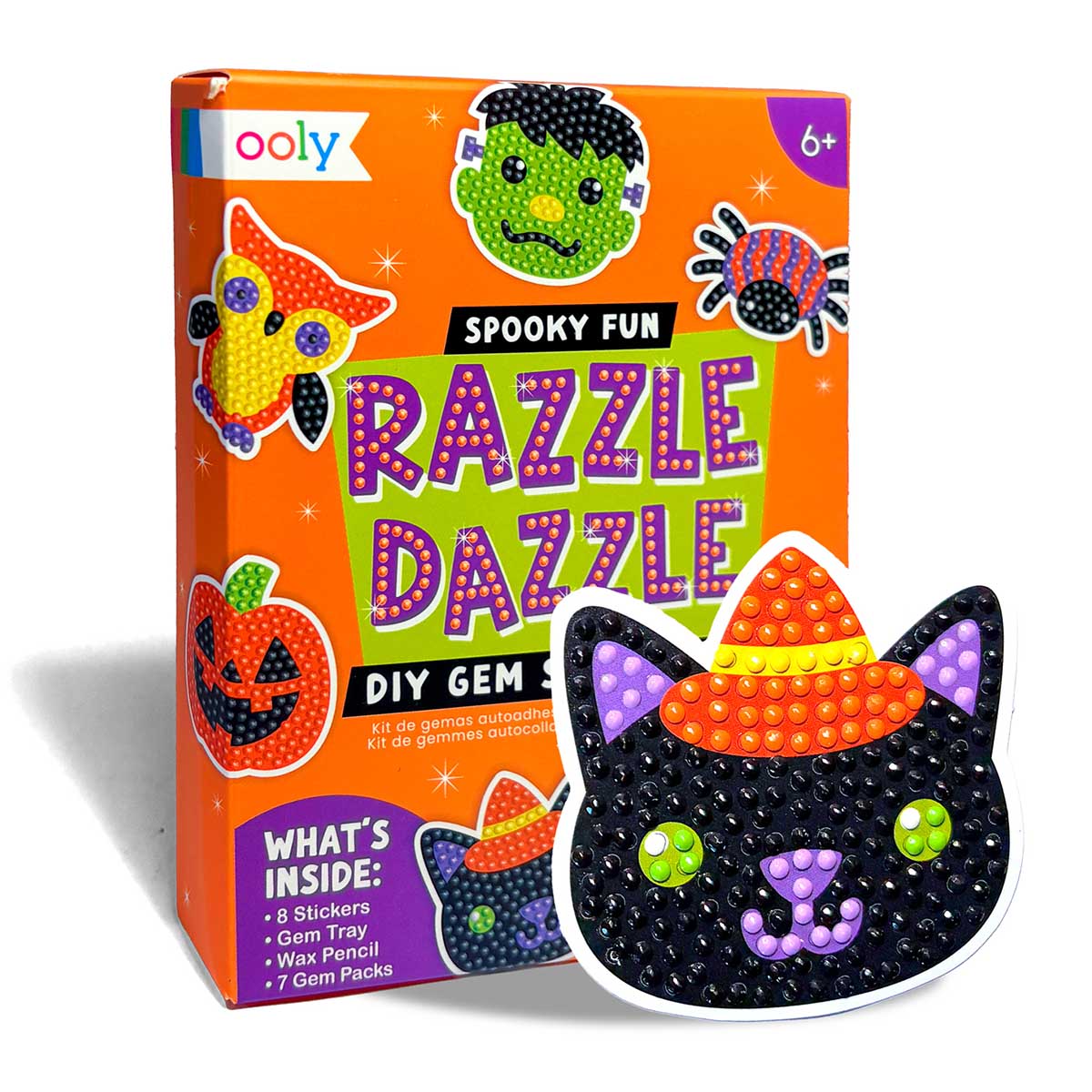 OOLY Spooky Fun Razzle Dazzle DIY Gem Sticker Kit