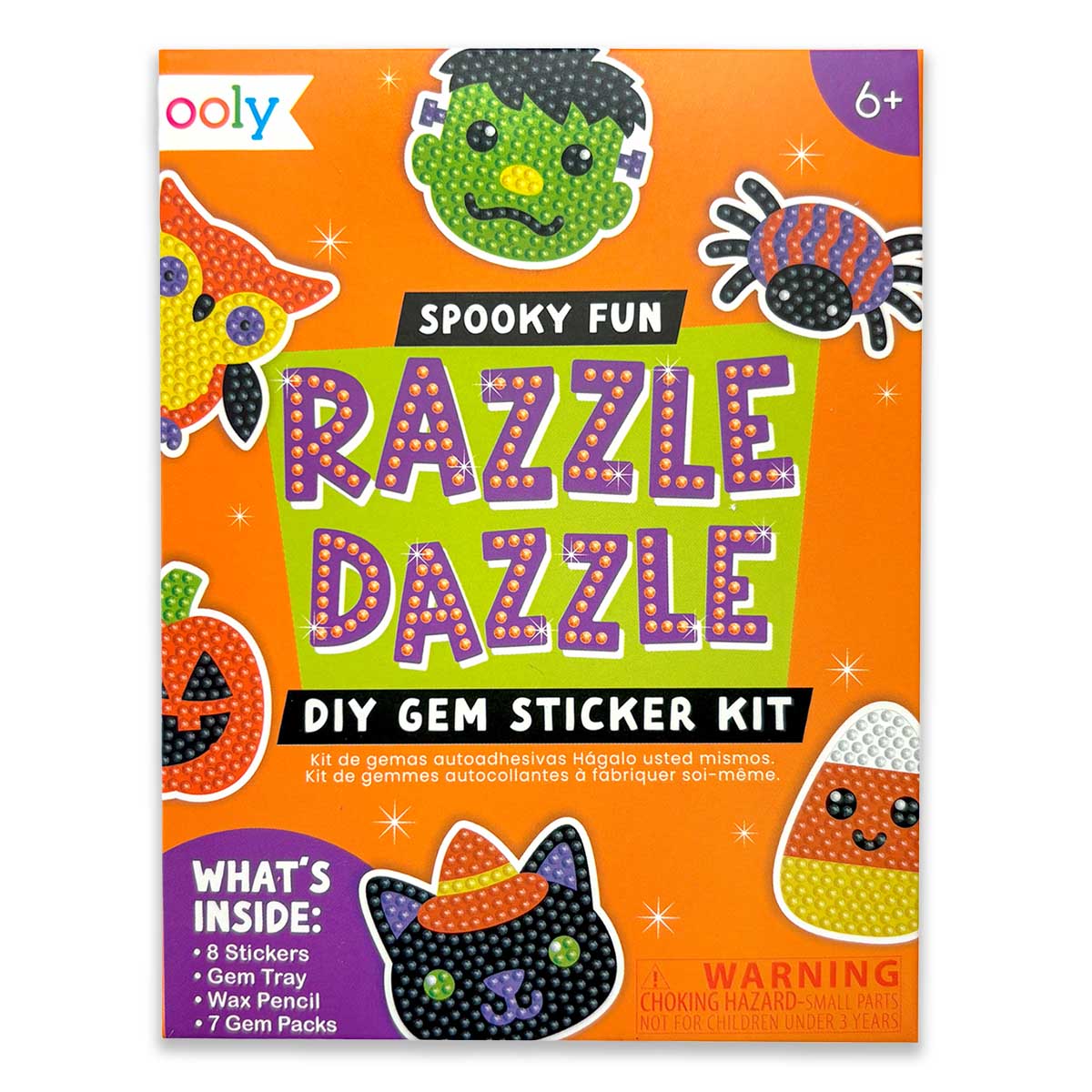 OOLY Spooky Fun Razzle Dazzle DIY Gem Sticker Kit