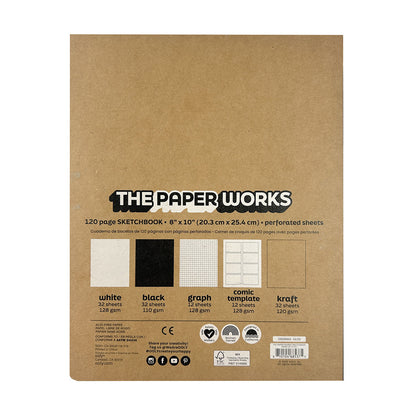 The Paper Works Sketchbook - 120 Pages
