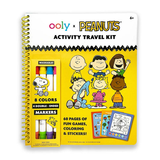 OOLY x Peanuts Activity Travel Kit & Double-Ended Markers