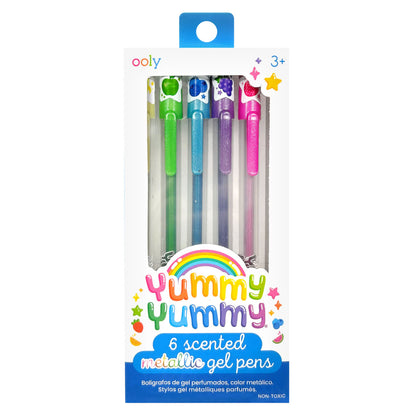 ooly Yummy Yummy Metallic Scented Gel Pens - Set of 6