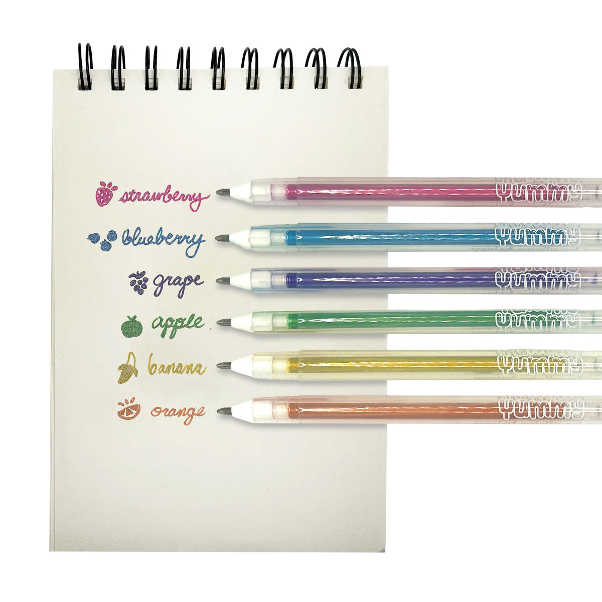 ooly Yummy Yummy Metallic Scented Gel Pens - Set of 6