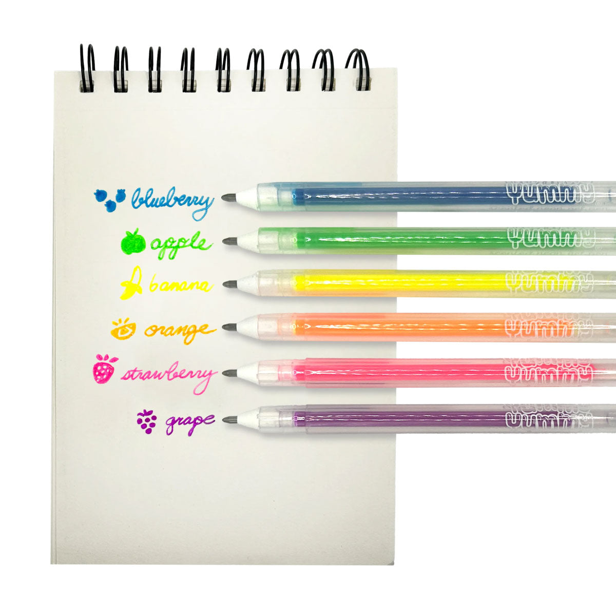 ooly Yummy Yummy Neon Scented Gel Pens - Set of 6