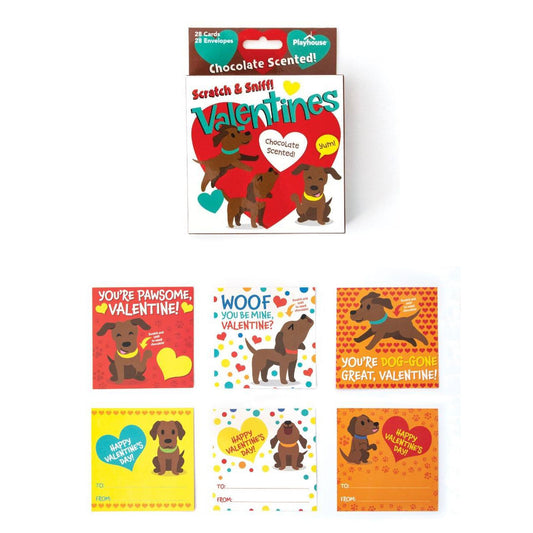 Chocolate Lab Scratch & Sniff Valentines