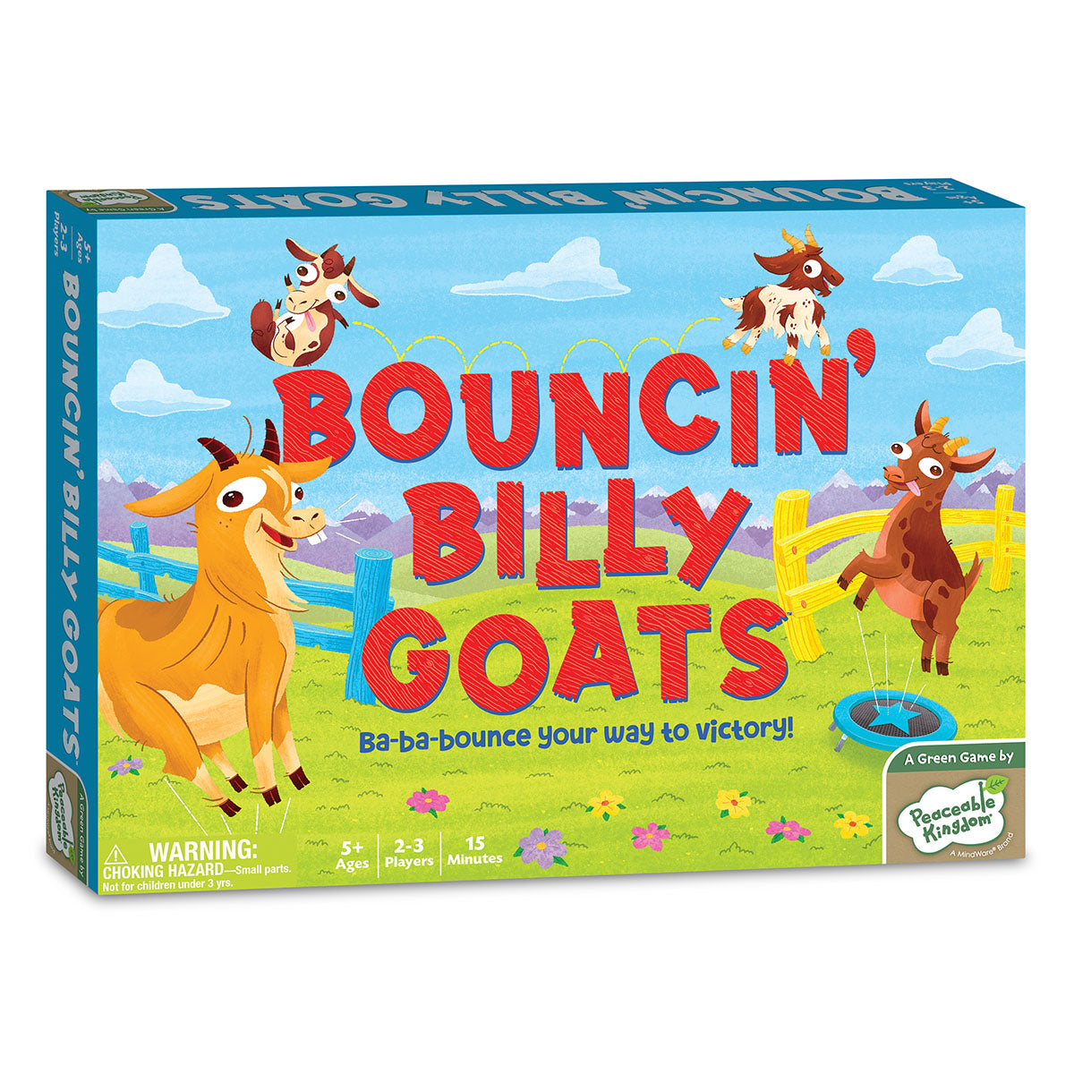 Peaceable Kingdom Bouncin Billy Goats Strategy Game