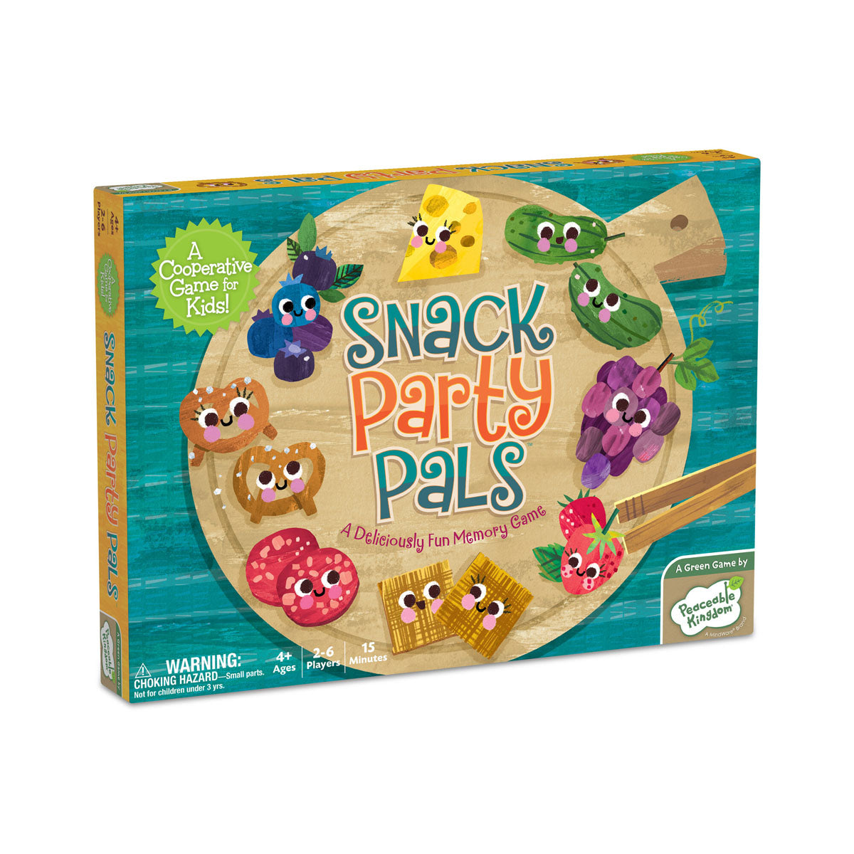 Peaceable Kingdom Snack Party Pals Cooperative Board Game