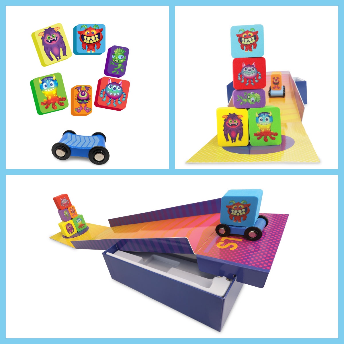 Peaceable Kingdom Crash Monsters Toddler Game