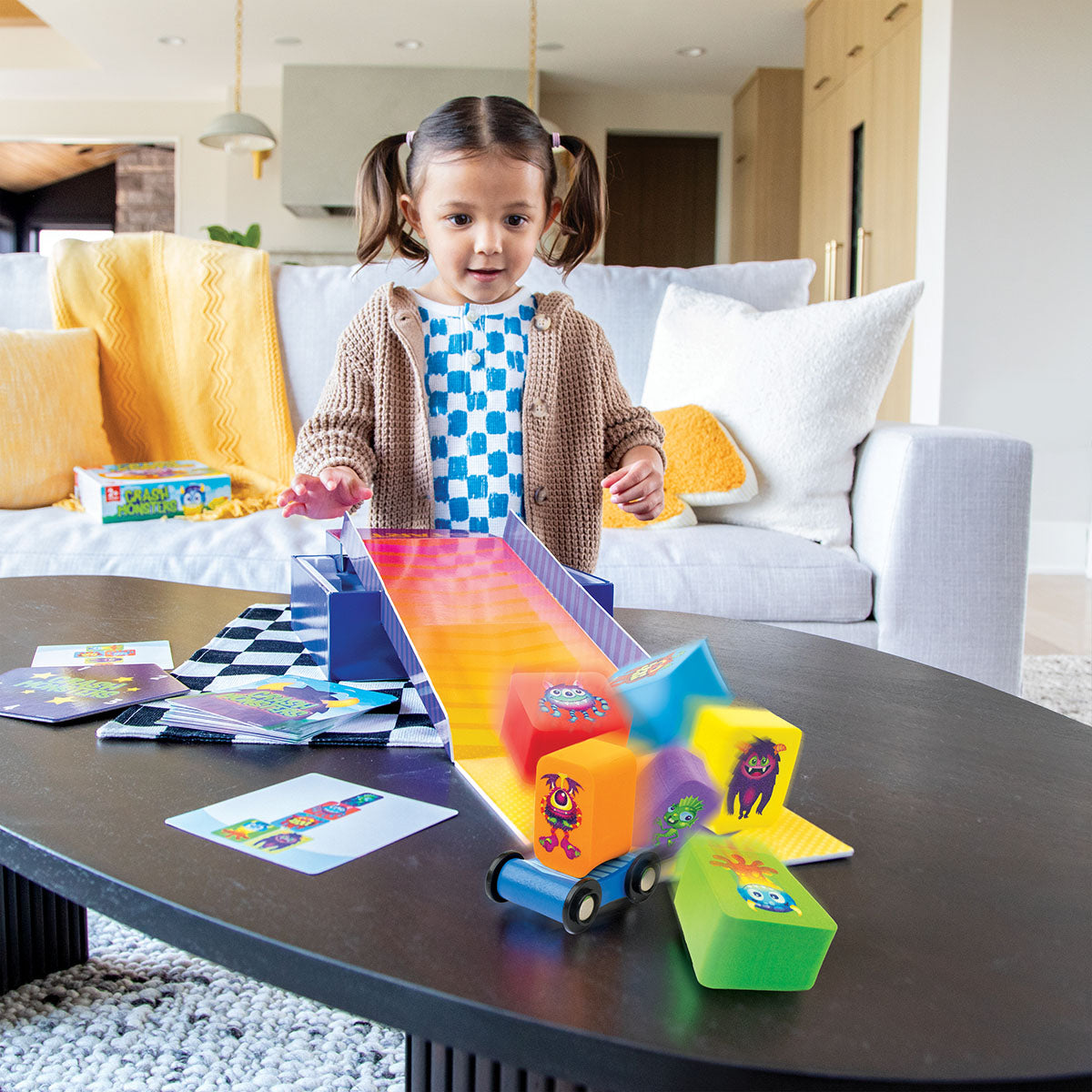 Peaceable Kingdom Crash Monsters Toddler Game