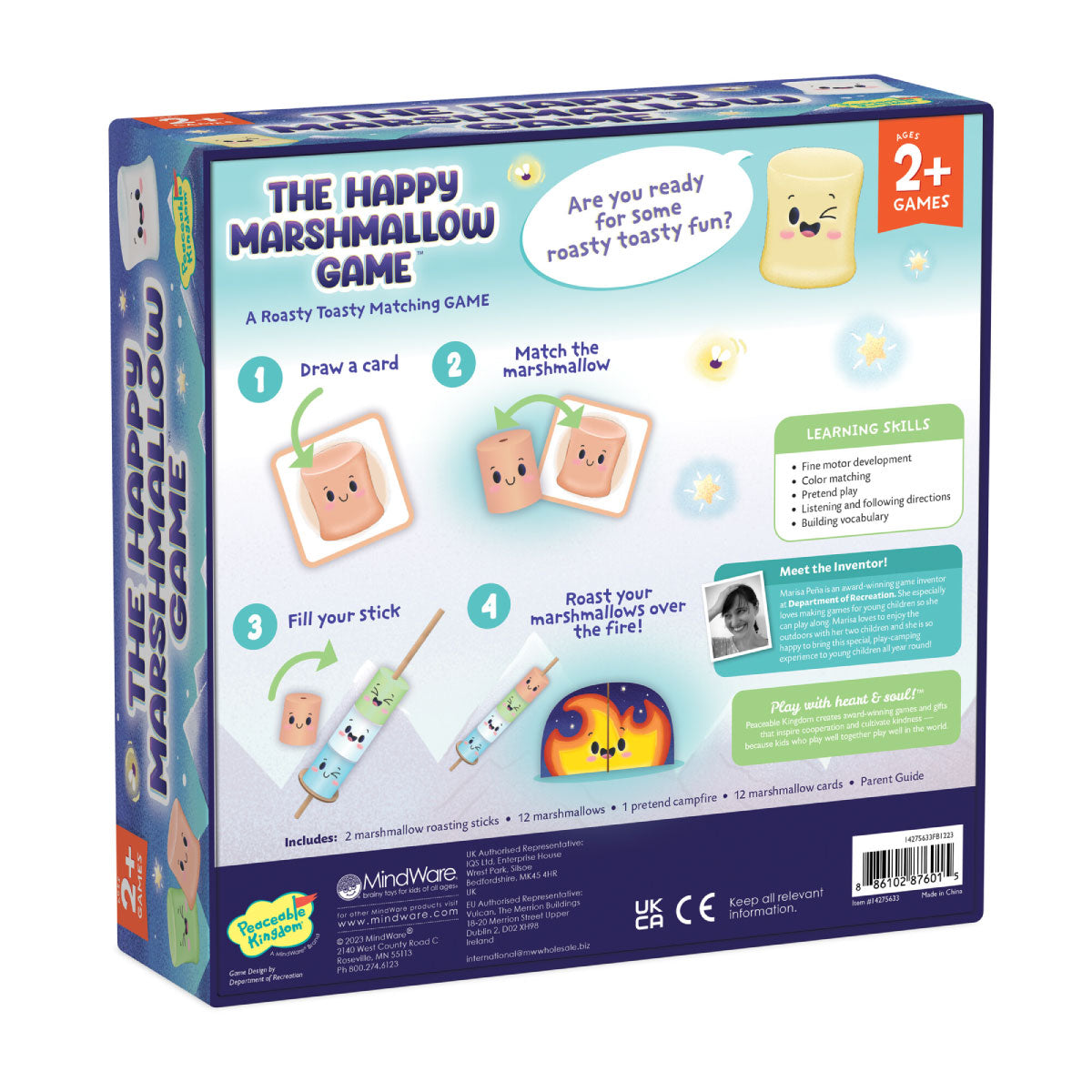 The Happy Marshmallow Toddler Game from Peaceable Kingdom