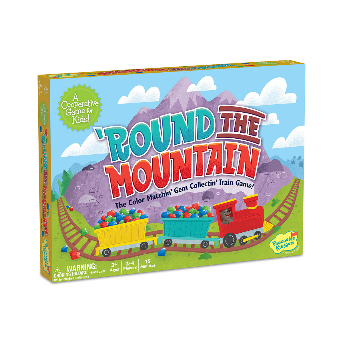Peaceable Kingdom Round the Mountain Cooperative Train Game
