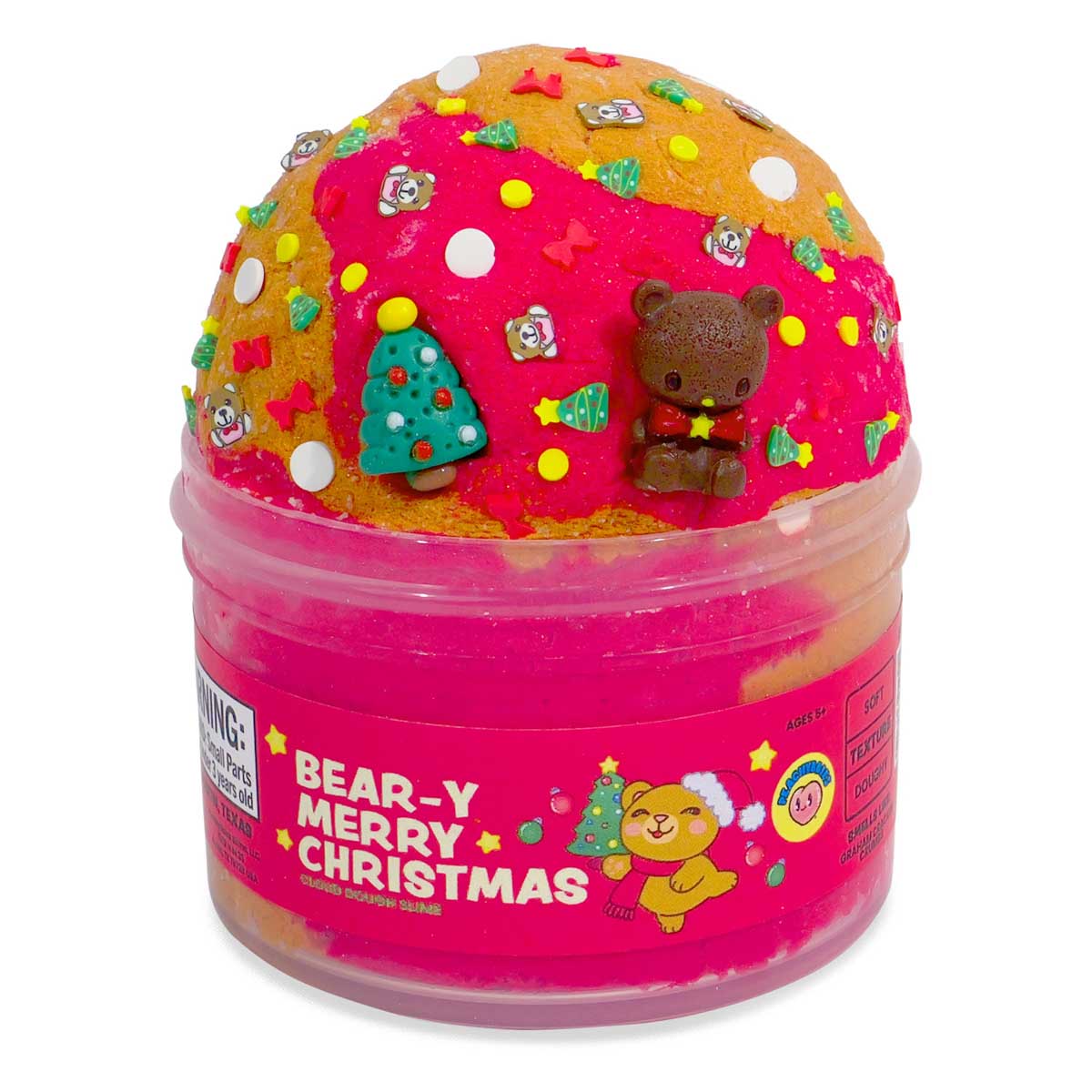 PeachyBbies Bear-y Merry Christmas Cloud Dough Slime