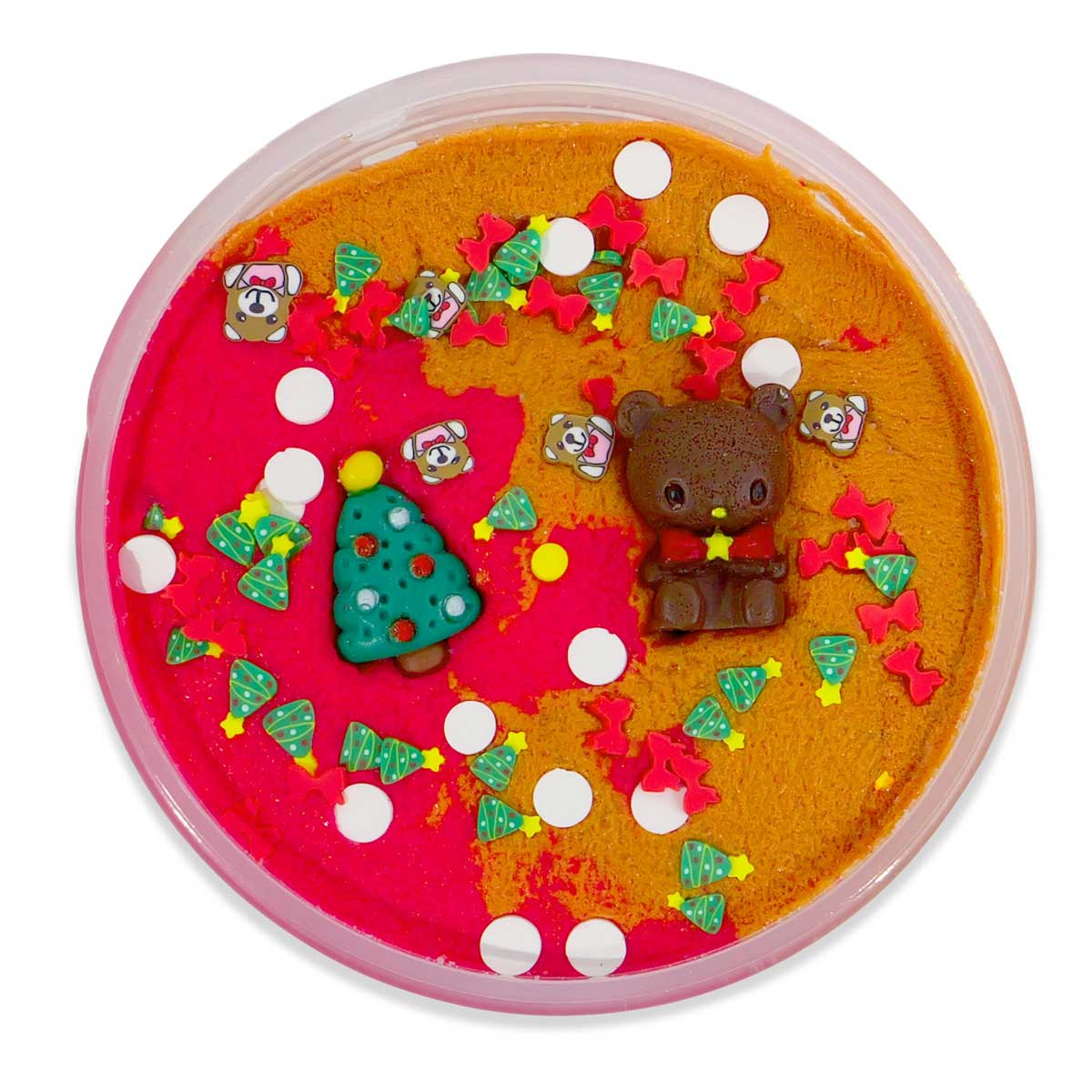 PeachyBbies Bear-y Merry Christmas Cloud Dough Slime