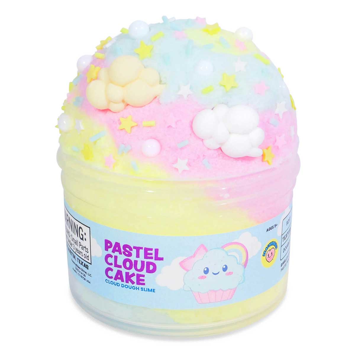 Pastel Cloud Cake Cloud Dough Slime from PeachyBbies