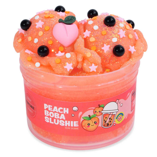 Peach Boba Slushie Slime - PeachyBbies