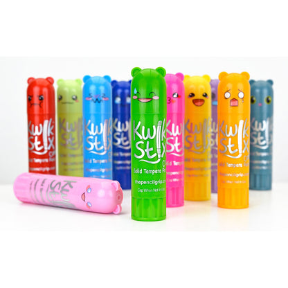 Kwik Stix Cuties Solid Tempera Paints - 12 colors