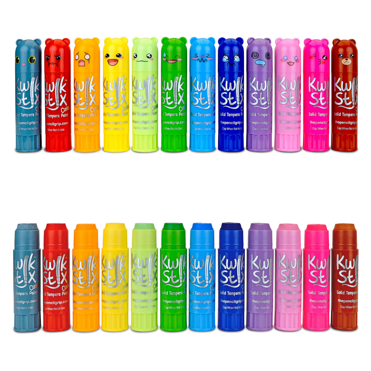 Kwik Stix Cuties Solid Tempera Paints - 12 colors