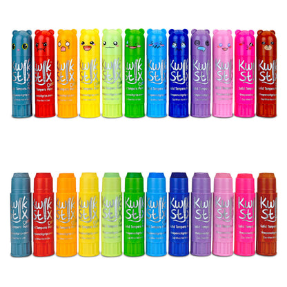 Kwik Stix Cuties Solid Tempera Paints - 12 colors