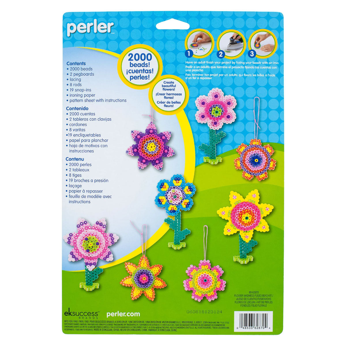 Perler Flower Madness Fused Bead Kit