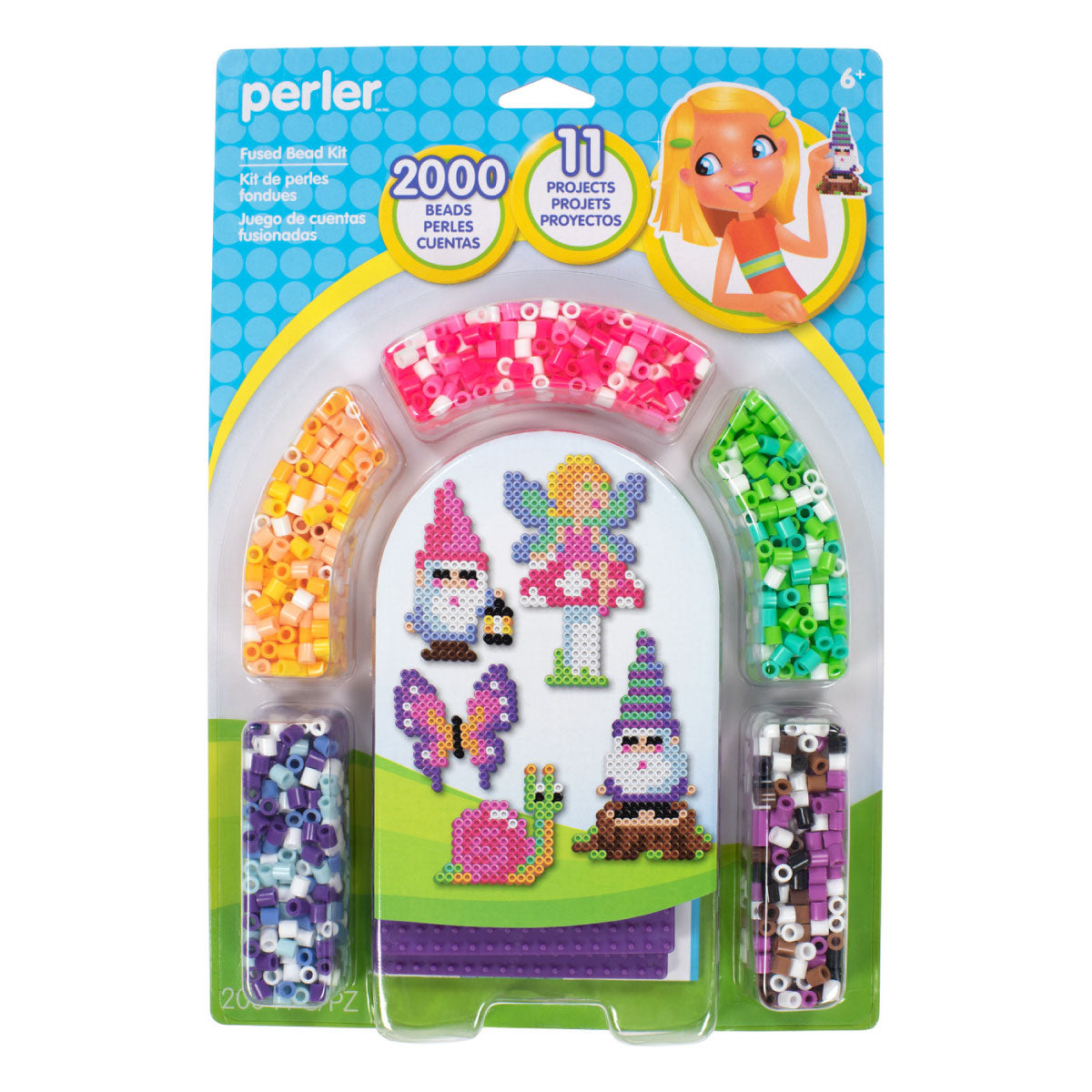 Perler Garden Friends Fused Bead Kit