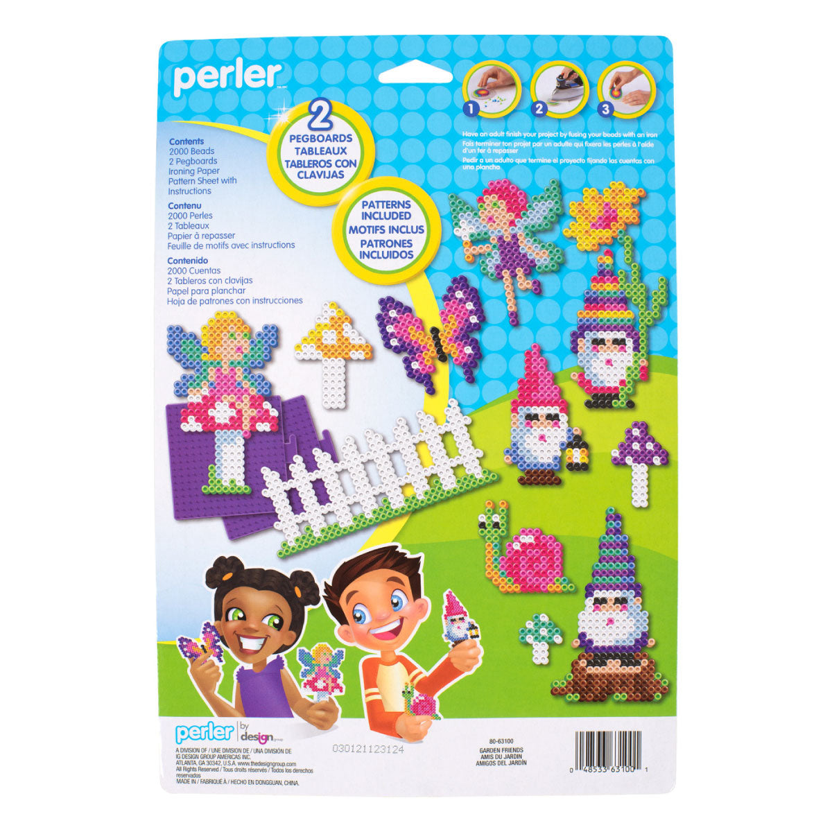 Perler Garden Friends Fused Bead Kit