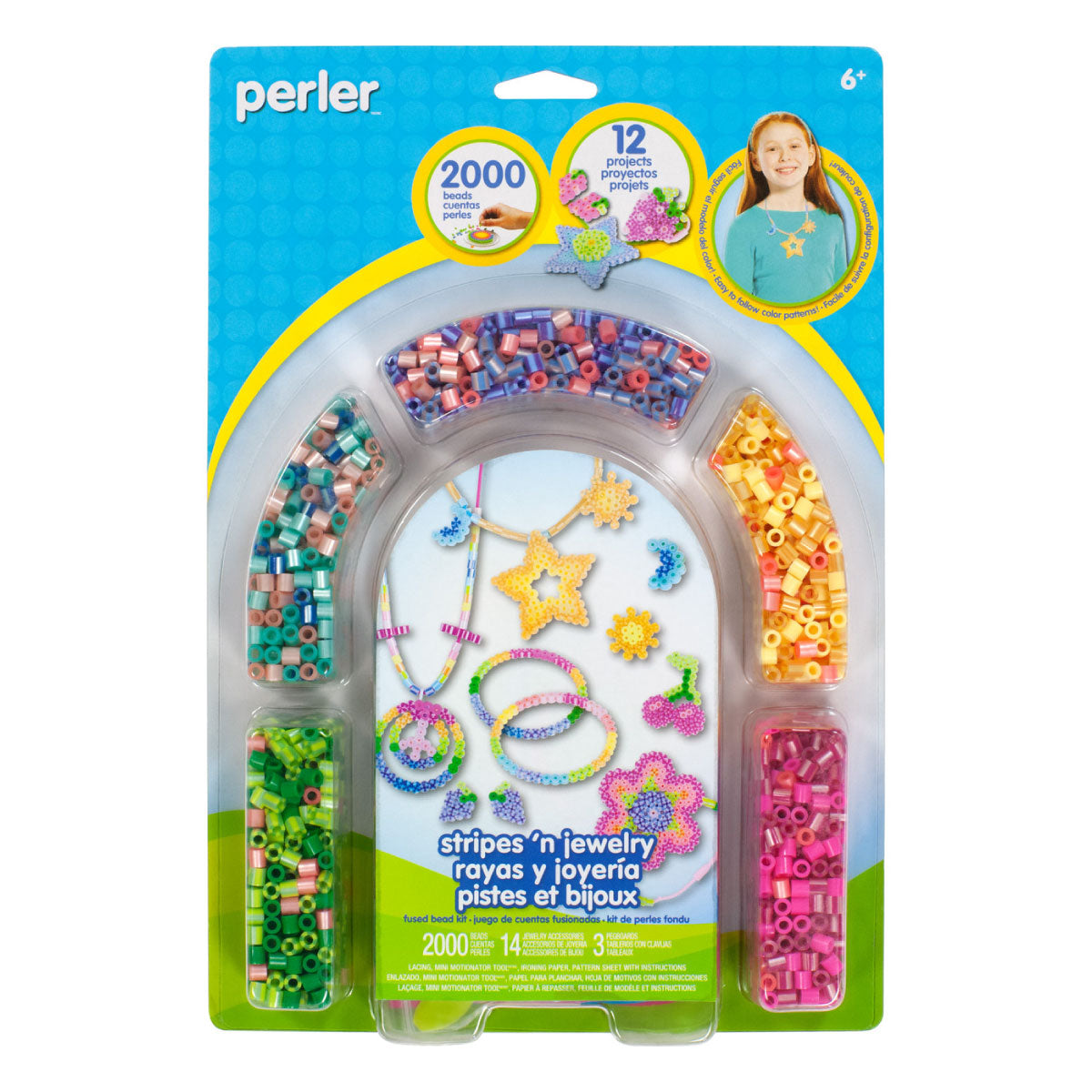 Perler Stripes 'n Jewelry Fused Bead Kit