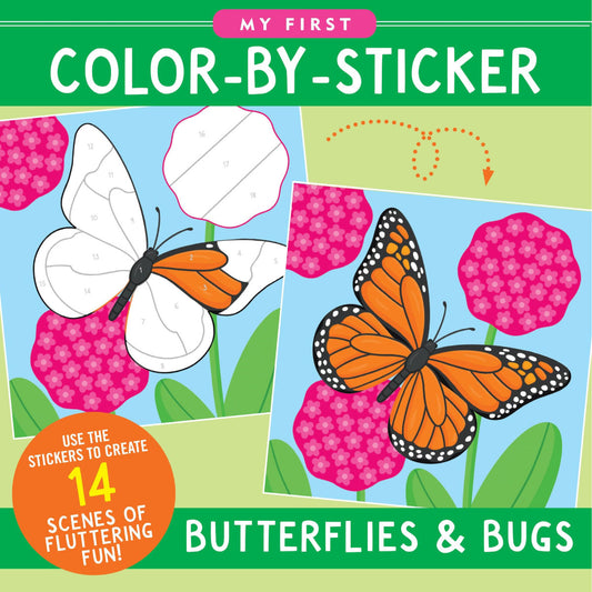 My First Color-By-Sticker Book Butterflies & Bugs from Peter Pauper Press