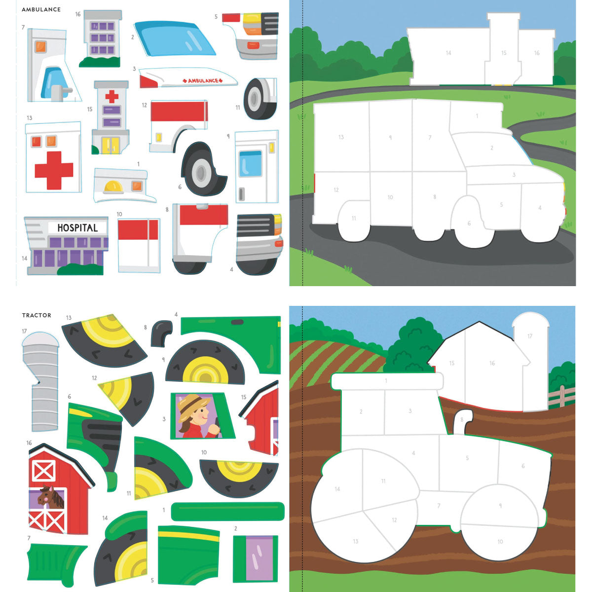 My First Color-By-Sticker Book Cars, Trucks, & Trains from Peter Pauper Press