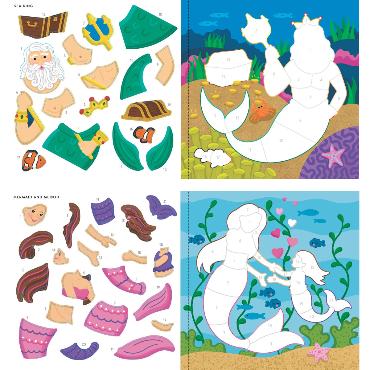 My First Color-by-Sticker Book Mermaids & More from Peter Pauper Press