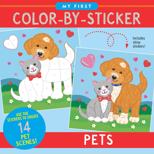 My First Color-by-Sticker Book Pets from Peter Pauper Press