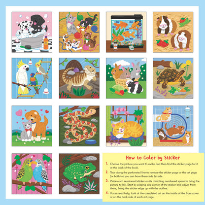 My First Color-by-Sticker Book Pets from Peter Pauper Press