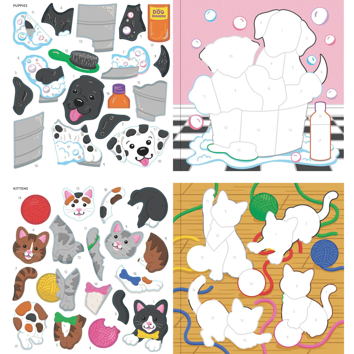 My First Color-by-Sticker Book Pets from Peter Pauper Press