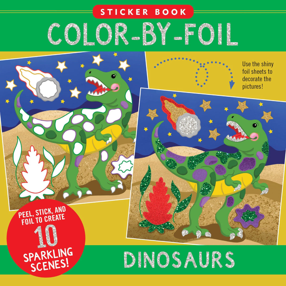 Color-By-Foil Sticker Book Dinosaurs from Peter Pauper Press