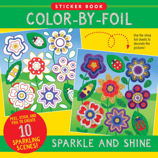 Color-By-Foil Sticker Book Sparkle and Shine from Peter Pauper Press