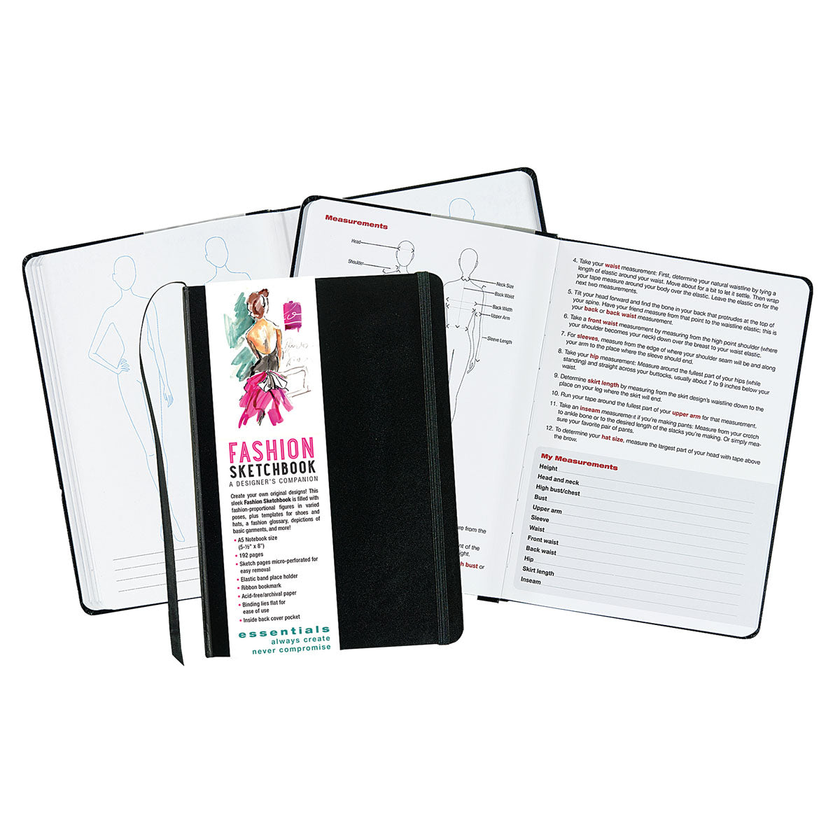 Essentials Fashion Sketchbook: A Designer's Companion from Peter Pauper Press