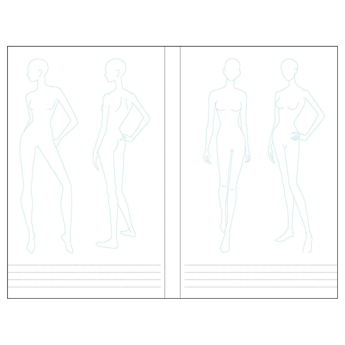 Essentials Fashion Sketchbook: A Designer's Companion from Peter Pauper Press